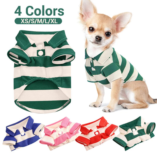 Pet Dog  Shirt Summer Dog Clothes Casual Clothing for Small Large Dogs Cats T-shirt Chihuahua Pug Costumes Yorkshire Shirts