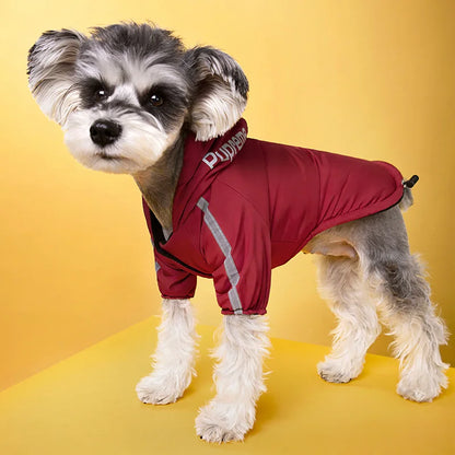 Waterproof Dogs Clothes Reflective Pet Coat For Small Medium Dogs Winter Warm Fleece  Jackets Puppy Raincoat Outfit