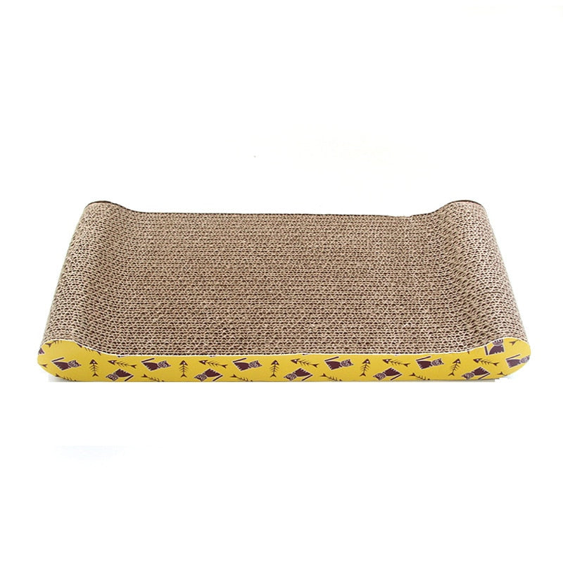 Cat Toys Pet Cat Scratching Board Corrugated Cardboard Pad Grinding Nails Cats Scratcher Toy