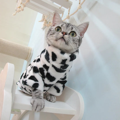 2024 New Hairless Cat Sweater Winter Fashion Thickening Warm Sphynx Clothes Home Comfortable Winter Dog Clothes for Small Dogs