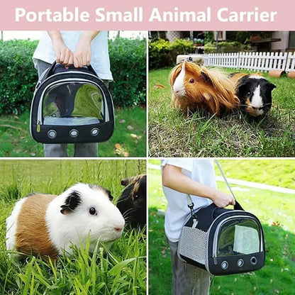 Portable Small Animal Carrier Bag Guinea Pig Carrier Cage Pet Carrier for Cat Hamster Hedgehog Parrots Rat and Other Small Animals