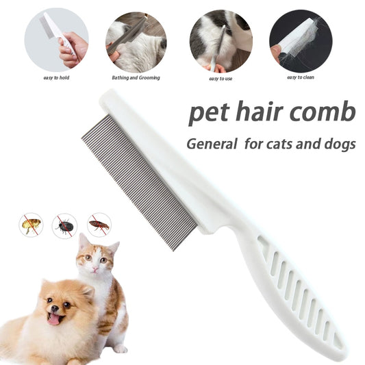 Dog Grooming Flea Comb Pet Care Comb Cat Hair Brush Flea Removal Massage Comb Pet Grooming