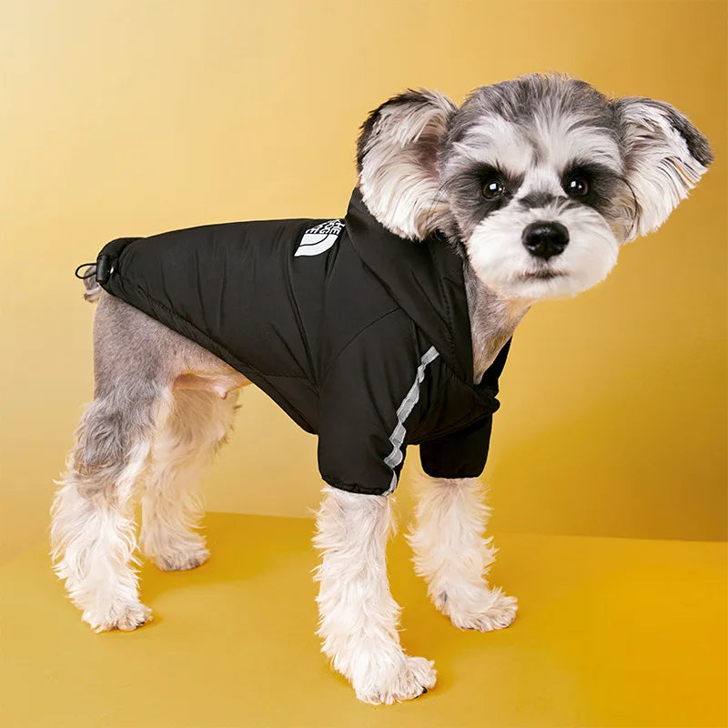 Waterproof Dogs Clothes Reflective Pet Coat For Small Medium Dogs Winter Warm Fleece  Jackets Puppy Raincoat Outfit