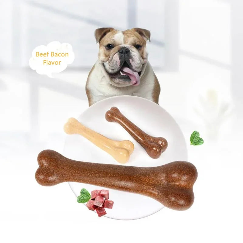 Beef Flavor Bone Dog Toys for Small Large Dogs Non-Toxic Bite Resistance Puppy Toys Pet Chew Dental Cleaning Toy Pet Products