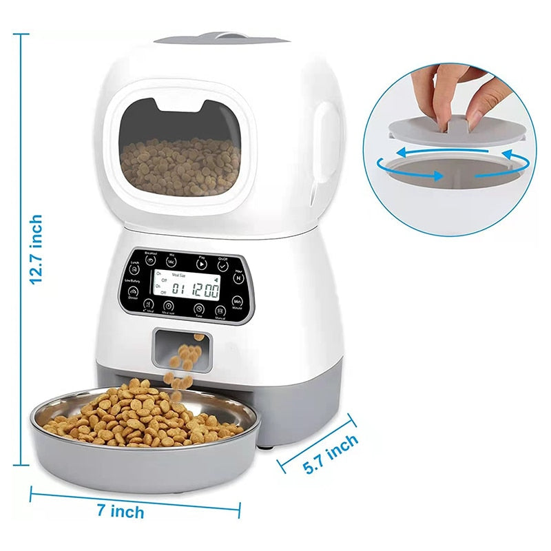 Automatic Pet Feeder Smart Food Dispenser For Dog Cat