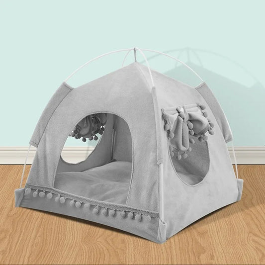 Cat Dog  Tent Kennel Foldable Universal Indoor Teepee Pet House Breathable Puppy Tent pet Supplies