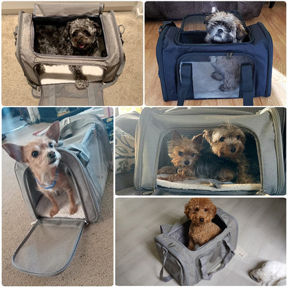 Dog Carrier Bag Soft Side Backpack Cat Pet Carriers Dog Travel Bags