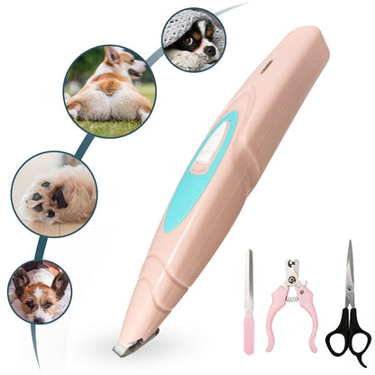 Electric Dog Cat Clippers Professional Pet Foot Hair Trimmer Dog Grooming Hairdresser Dog Shear Butt Ear