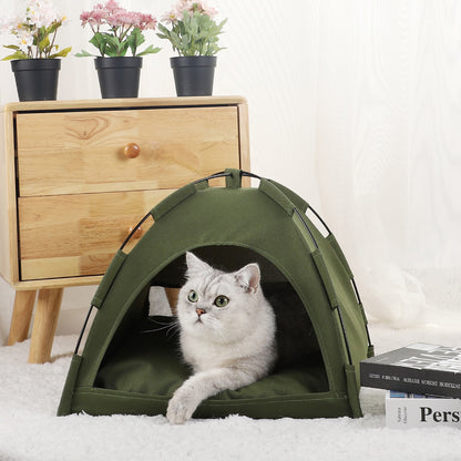 Pet Tent Bed Cats House Supplies Products Accessories Warm Cushions Sofa Beds