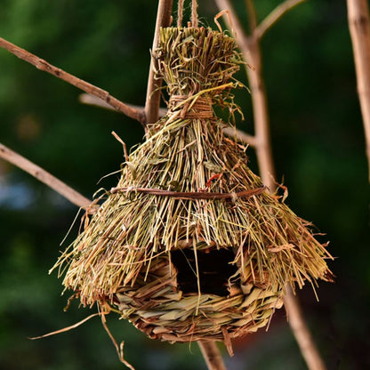 18 Style Birds Nest Bird Cage Natural Grass Bird House Outdoor Decorative Weaved Hanging Parrot Nest