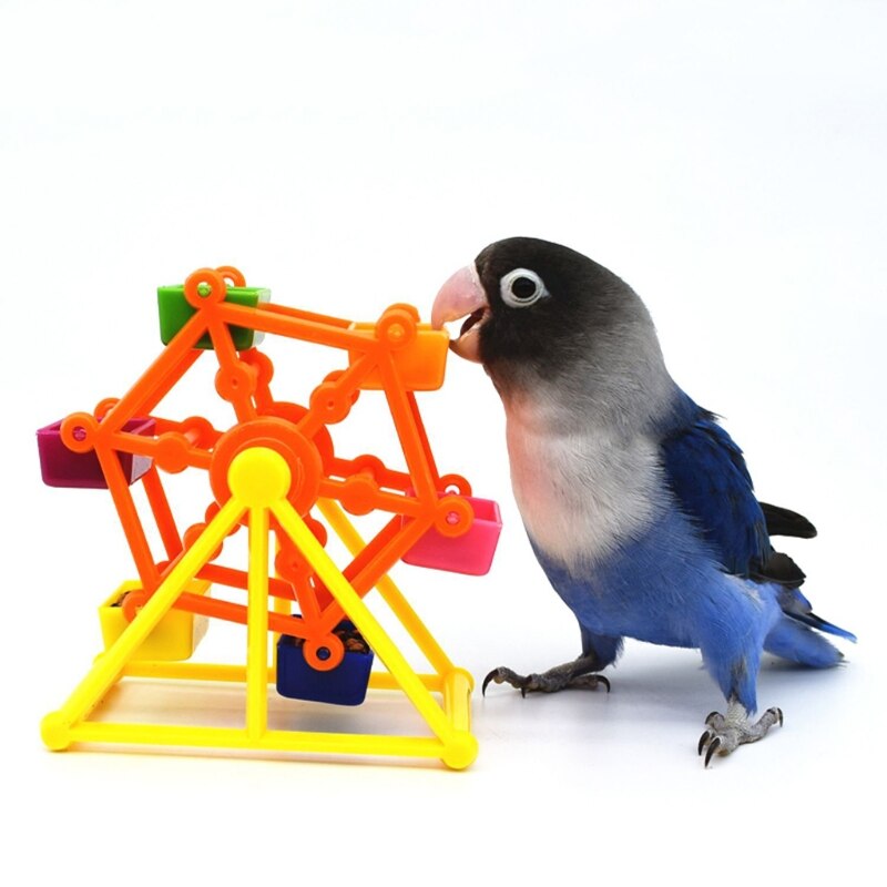 Bird Foraging Toys Creative Parrot Feeder Rotate Training Toys Intelligence Growth