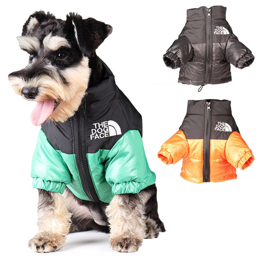 Large Winter Pet Dog Clothes French Bulldog Puppy Warm Windproof Jacket Small Medium Dog