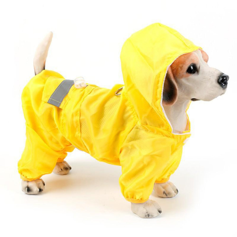 Casual Pet Dog Rain Coat Puppy Clothes Cat Raincoat Waterproof Jacket