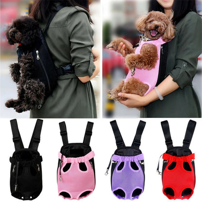 Pet Dog Carrier Backpack Portable Travel Pet Dog Carrier Backpack Mesh Carrier Front Bag for Small Dog Cats Outdoor