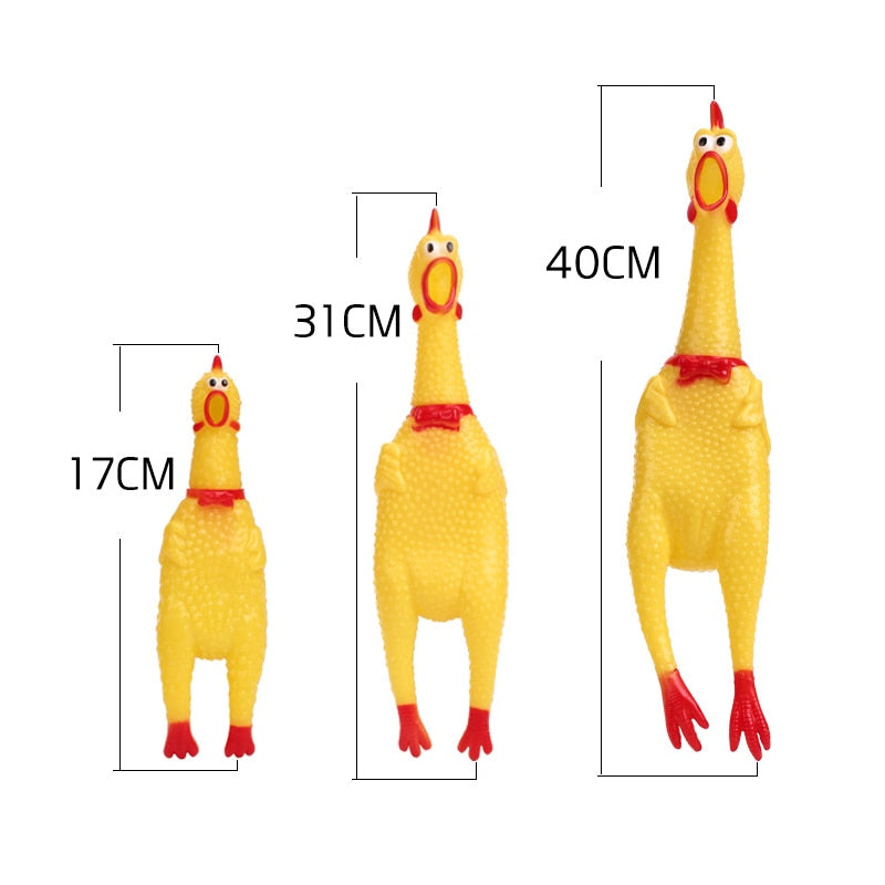 New Pets Dog Squeak Toys Screaming Chicken Squeeze Sound Dog Chew Toy Durable Funny