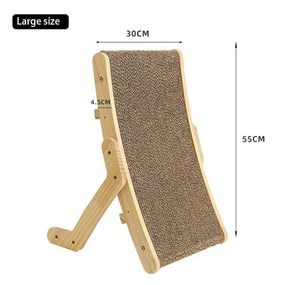 Wood Anti Cat Scratcher Cat Scratch Board Bed 3 In 1 Pad Vertical Pet Cat Toys